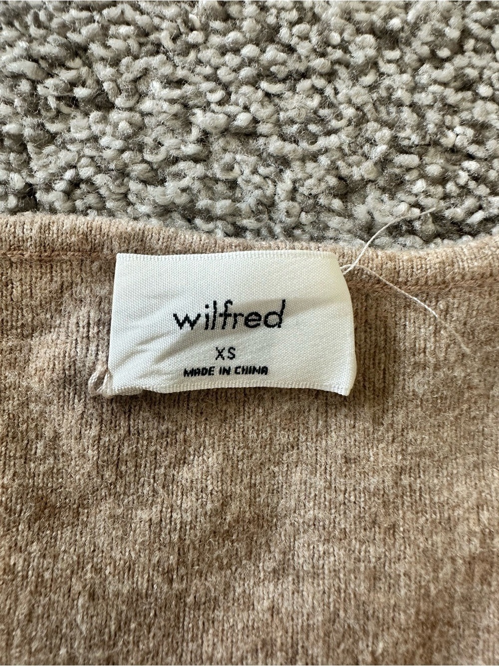 Wilfred Greer Sweater Size XS Heather Tannin Aritzia - Picture 4 of 10